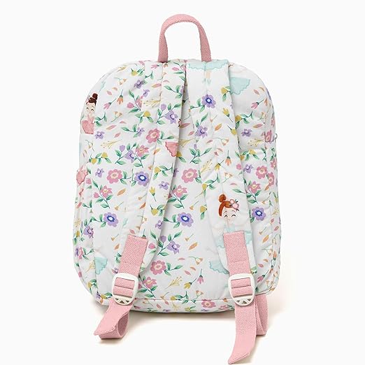 Cute Backpack for Kids Girls Boys Toddler Backpack Preschool Nursery Travel Bag  white