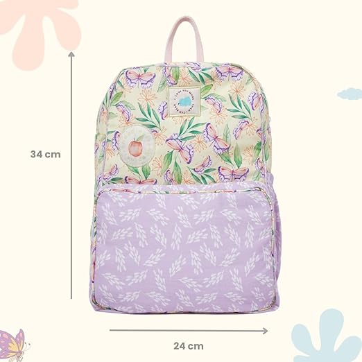 Cute Backpack for Kids Girls Boys Toddler Backpack Preschool Nursery Travel Bag white green