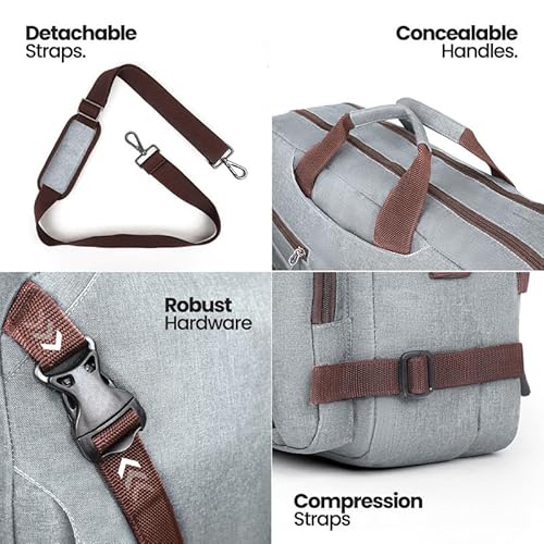 Laptop Messenger Bag For Men -Convertible Large Backpack For Office And Travel