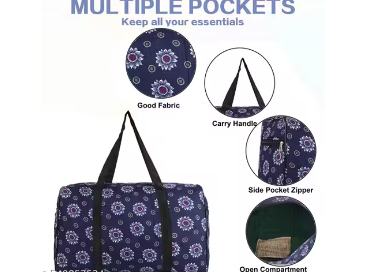 Large capacity stylish trendy travel & gym bag/Women's weekend bag