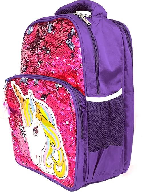 Preschool picnic travel hand school bag violet